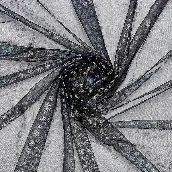 Flower Pattern Polyester Fabric