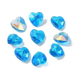 Electroplate Glass Charms