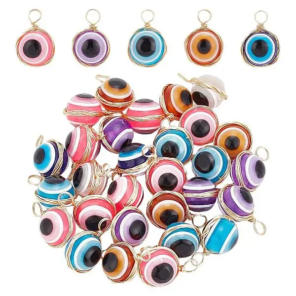 30Pcs Resin Pendants