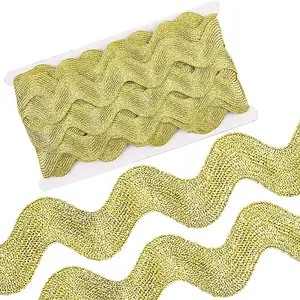 10 Yard Metallic Polyester Ric Rac Trim