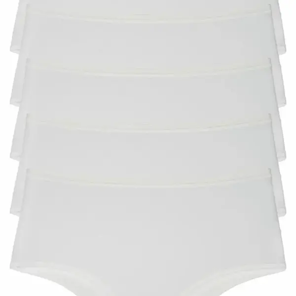 98545 Dewberry Women Panties High Waist Pack of 5-WHITE