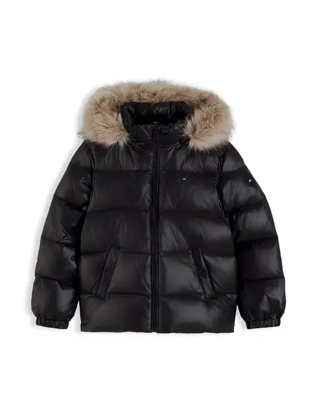 TOMMY HILFIGER Zimná bunda 'Essential'  čierna