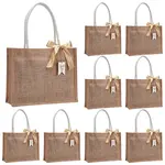 10Pcs Rectangle Canvas Cloth Tote Bags