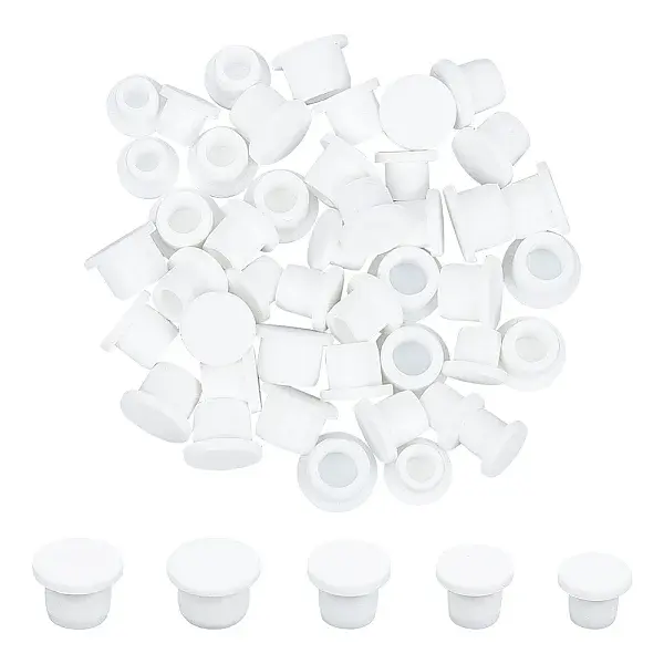 50Pcs 5 Styles Silicone Bottle Seal Plug
