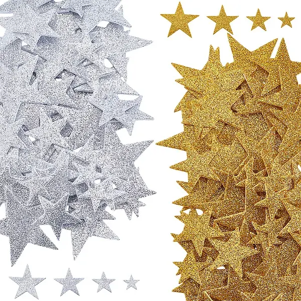 4 Bags 2 Colors EVA Self Adhesive Stickers
