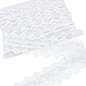 2 Yards Polyester Flower Lace Ribbons