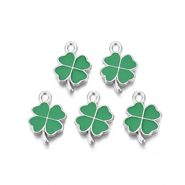 Rack Plating Alloy Enamel Pendants