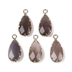 Natural Agate(Dyed & Heated) Faceted Pendants