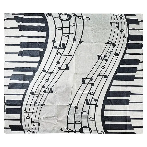 Piano Pattern Linen Tablecloth