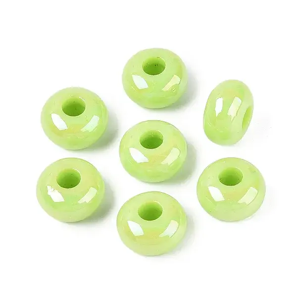 Opaque Acrylic European Beads