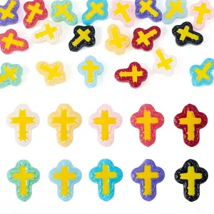 20Pcs 10 Colors Glass Beads Enamel Beads