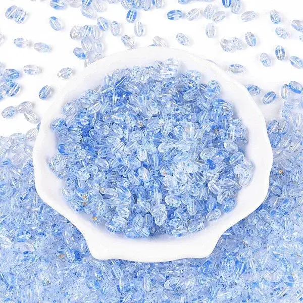 Baking Paint Transparent Glass Beads