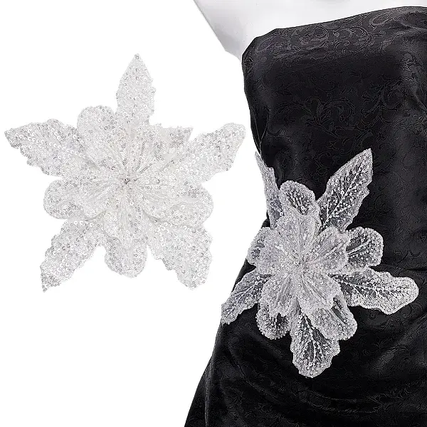 Resin Polyester Flowers for Accessory Clothes