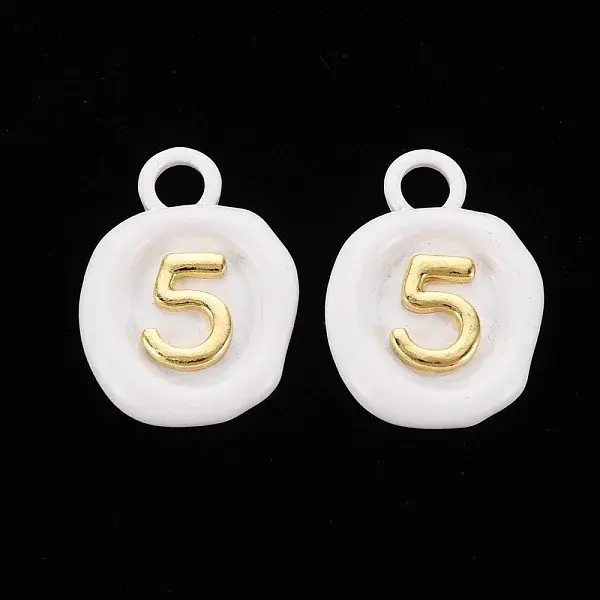 Spray Painted Alloy Pendants