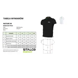 Tričko polo pánské NATURE M, XL, černá, STALCO PERFECT