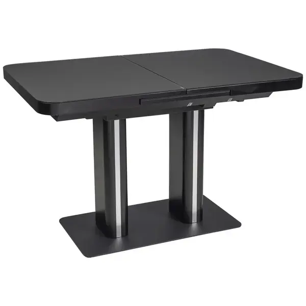 Hom`in JÍDELNÍ STŮL, černá, 120-160/80/76 cm
