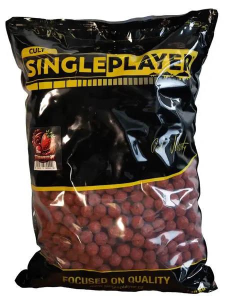 Singleplayer kŕmne boilie strawberry 10 kg - 20 mm