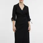 Orsay Černé dámské zavinovací šaty - Dámské