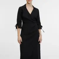 Orsay Černé dámské zavinovací šaty - Dámské