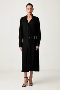 Trussardi zavinovací šaty z viskózy