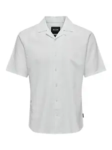 Only & Sons Košeľa 'Caiden'  šedobiela