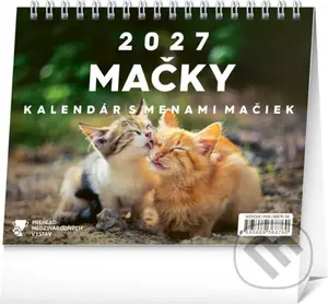 NOTIQUE Stolový kalendár Mačky 2027