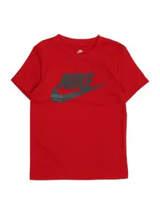 Nike Sportswear Tričko  červená / čierna