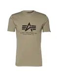 ALPHA INDUSTRIES Tričko  olivová / čierna
