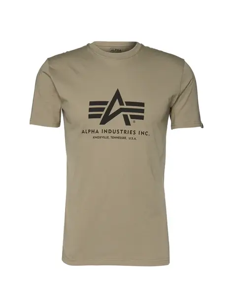 ALPHA INDUSTRIES Tričko  olivová / čierna