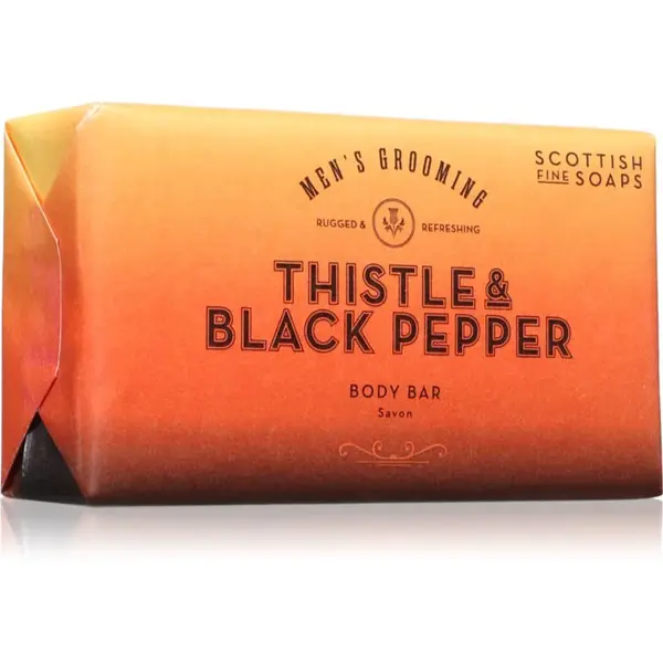 Scottish Fine Soaps Thistle & Black Pepper tuhé mydlo 220 g
