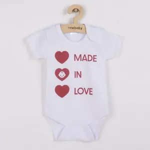 Body s potlačou MADE IN LOVE, vel. 86 (12-18m)