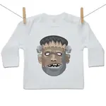 Boodyy Tričko s dlhým rukávom Halloween maska Frankenstein 128 (7-8 rokov)