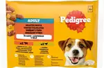 PEDIGREE Kapsička s hovädzím a hydinovým v želé 4pack