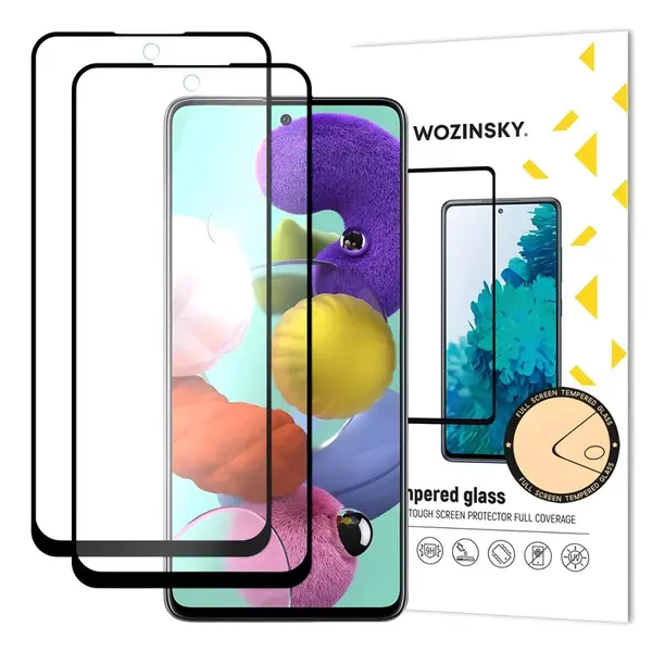 Ochranné tvrdené sklo pre Samsung Galaxy A51 - Čierna