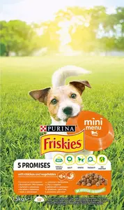 FRISKIES GP 4x1,5kg Mini Menu s kuraťom a pridanou zeleninou