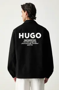 HUGO Blue bunda pánská bavlněná Biyo2631