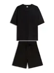 Bershka Joggingová súprava  čierna