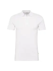 JACK & JONES Tričko 'JJEBasic'  červená / biela