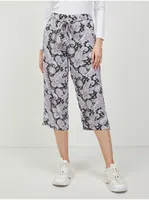 Fialovo-černé vzorované culottes ONLY Nova - Dámské