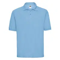 Men's Polycotton Polo Russell Blue T-Shirt