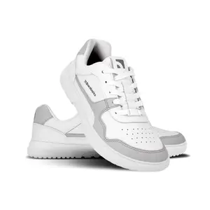 Barefoot tenisky Barebarics Zing - White & Light Grey