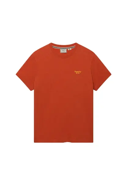 Superdry & Co Tričko 'Essential Serif'  homárová