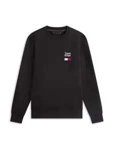 TOMMY HILFIGER Mikina  jasne červená / čierna / biela