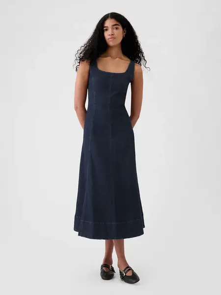 GAP Džínové maxi šaty - Dámské