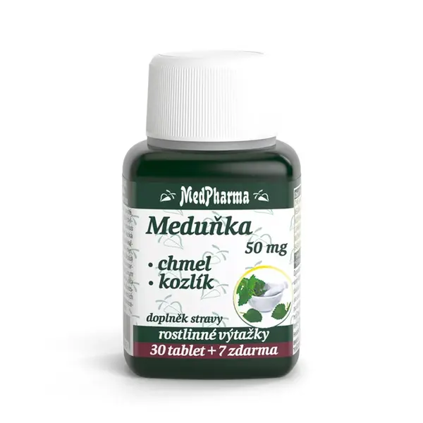 MEDPHARMA Meduňka chmel kozlík 37 tablet