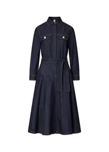 Liu Jo Košeľové šaty  modrá denim