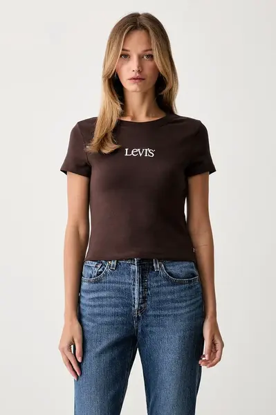 Levi's tričko dámské bavlněné s elastanem GR ESSENTIAL BABY