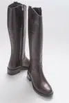 LuviShoes Acro Brown Skin Genuine Leather Women's Boots.