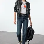 Trendyol Dark Blue High Waist Slim Mom Jeans