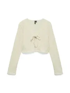 VERO MODA Kardigán 'VMFreja'  krémová